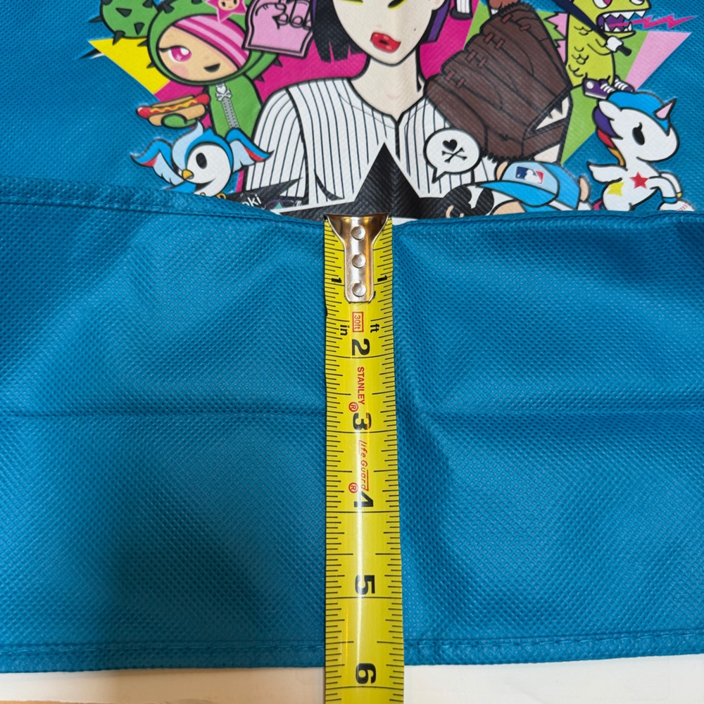 tokidoki x MLB Large Tote Bag w/ Colorful baseball mascots, Tokidoki Characters - Picture 7 of 7